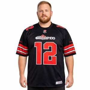 Reebok CFL Grey Cup 100 Jersey #12 Black Football Jersey Men’s 2XL NWT